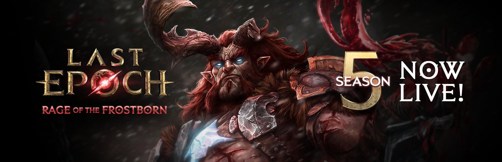 Rage of the Frostborn Season 5 promotional artwork featuring Morditas in Last Epoch.